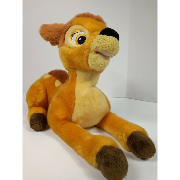 Disney Store Exclusive 13" Bambi Plush Stuffed Animal Soft Cuddle Toy Reindeer - Picture 1 of 11